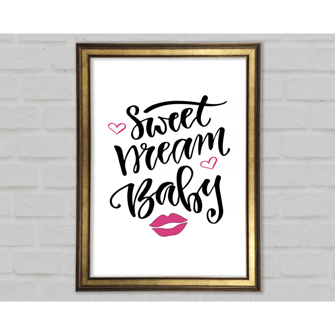 Sweet Dreams Baby 2 - Einzelner Bilderrahmen Typografie