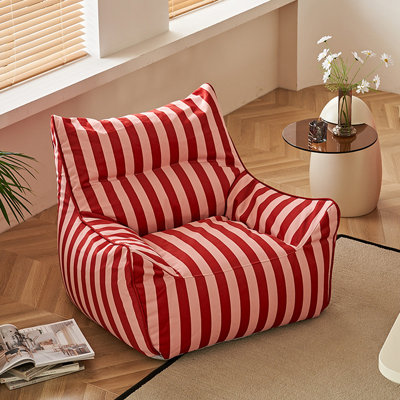 Simple striped bean bag sofa