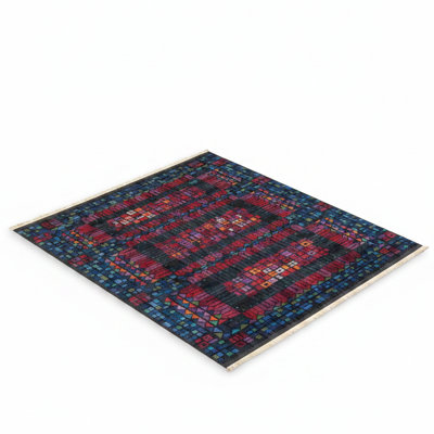 Artisan Weavers Abstract Cityscape Multicolor Area Rug