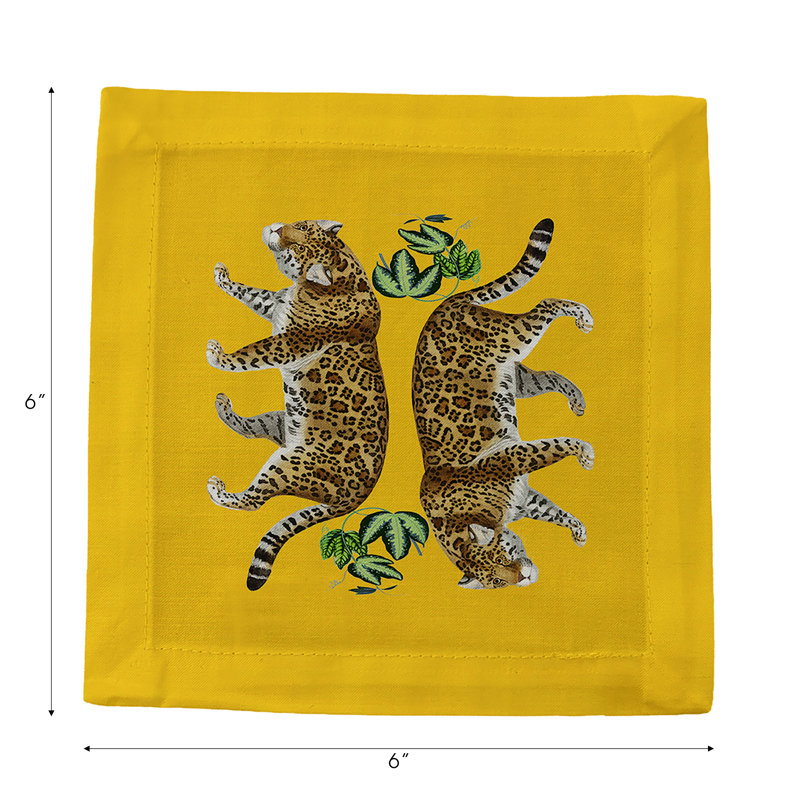 Jewel Square Napkins, Yellow