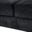 Velours pour la chambre à coucher, canapé de détente légèrement incliné confortable en velours, construction, petits espaces et bureau noirs