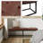 Anahli 60'' W Modern Industrial Genuine Leather Bench with Tufted Design-1028906485