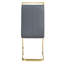 Ensemble de salle à manger 5 pièces rectangulaire moderne avec table haute brillance et chaises en porte-à-faux en similicuir-691350914-695207123