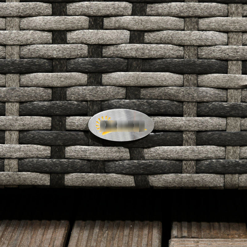Boîte de rangement pour l'extérieur 113 gallons, terrasse. Gris foncé, imperméable. Range les outils de jardin, les fournitures de piscine. Feu - Conception de l'espace