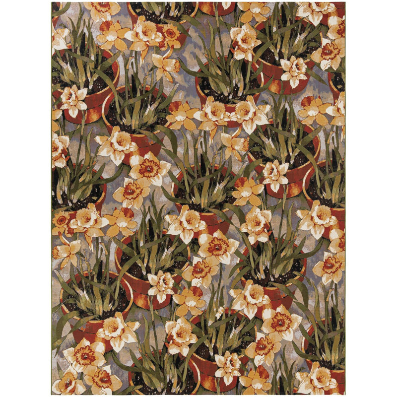  Verdure Outdoor Botanical Rug, Rectangle 9' x 12'