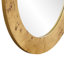 Shyfoy 60x90CM Wall Mirror Oval Solid Wood Flat Accent Mirror