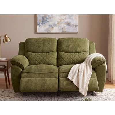 Canapé inclinable en velours 60 po 2 places