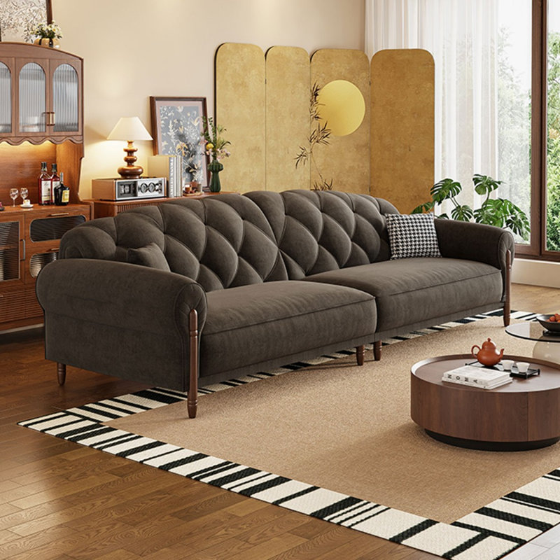 Coussin modulaire Coffee Coffee, H 34,25 po x l 110,24 po x P 37,4 po, 4, Café
