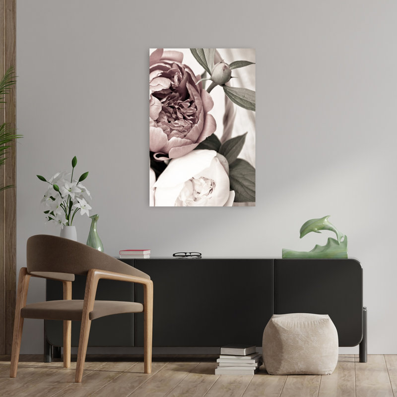 Opulent 2, art floral contemporain, H 36 po x l 24 po