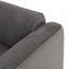 Canapé en velours avec repose-pieds 122 po-1256190889