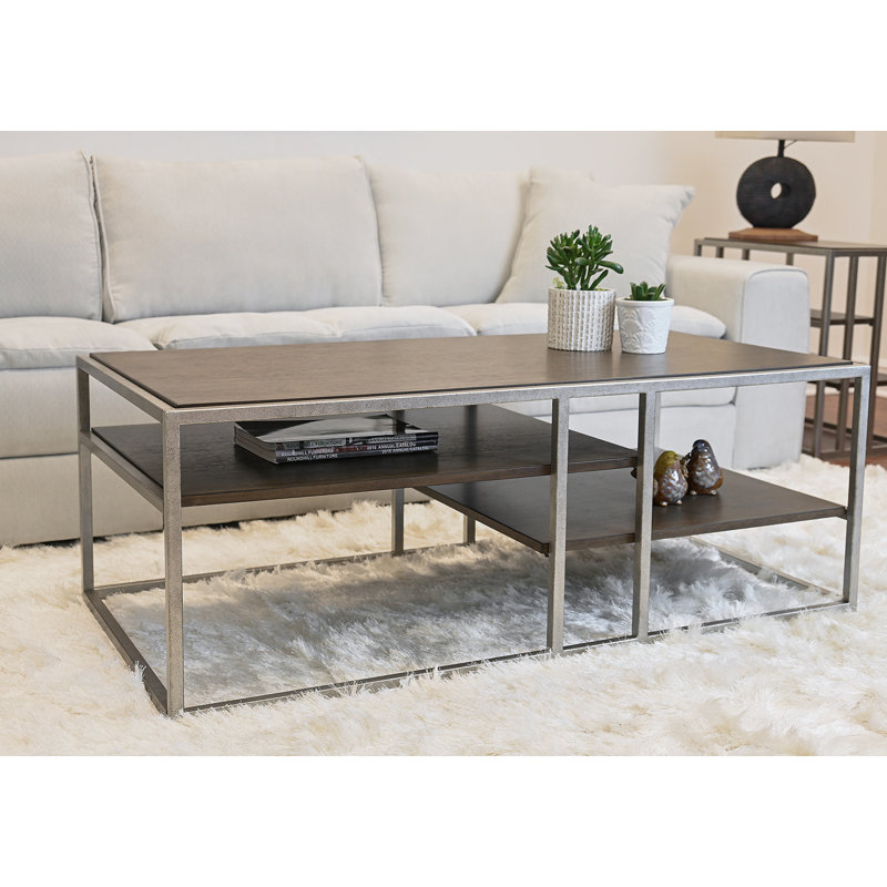 Table basse avec cadre en bois Padena