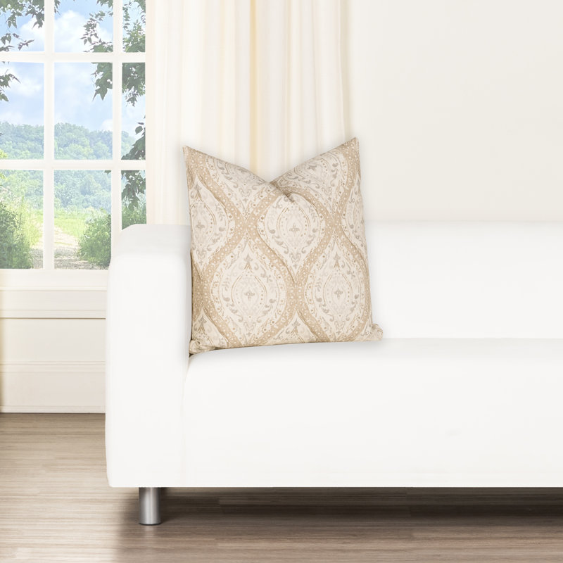 Coussin 100% coton Magnolia Home Fashions, H 30 po x l 30 po, Polyester, Crème marocaine