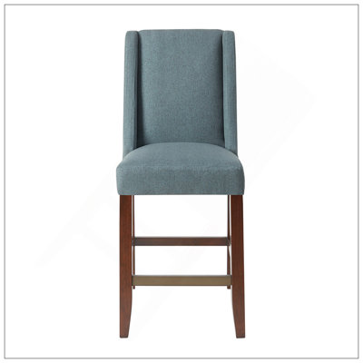 Tabouret de comptoir Brody avec finition espresso, durable et facile à assembler pour une assise confortable