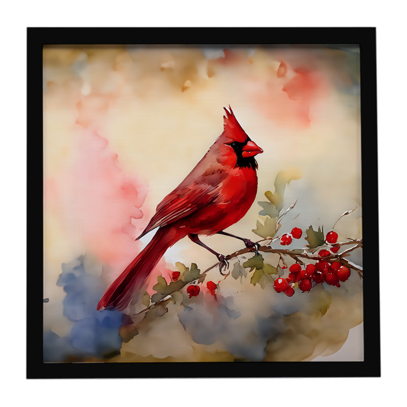 Cardinal Framed Metal Print