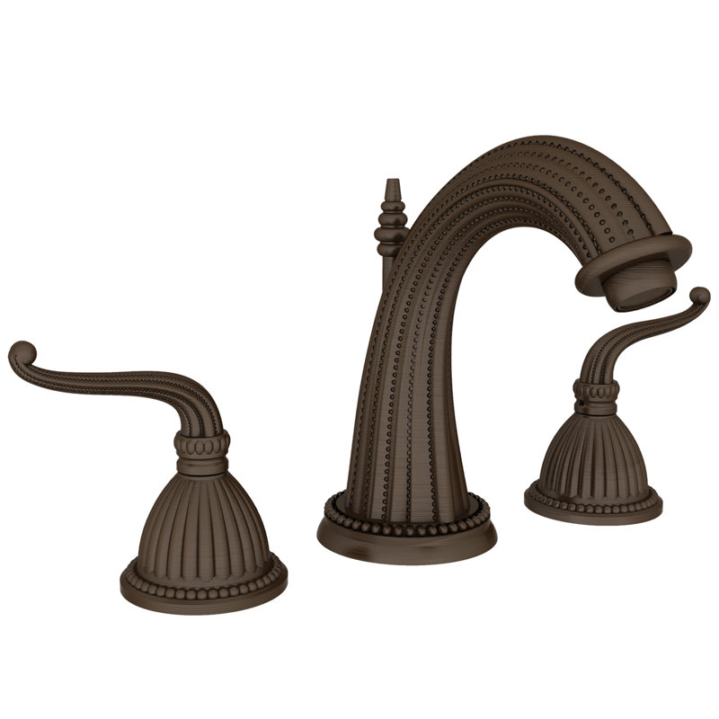 Alexandria Widespread Bathroom Faucet with Drain Assembly, Oil Rubbed Bronze