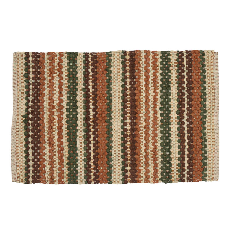 Jannett Cotton Striped Indoor Rug, Rectangle 2' x 3'