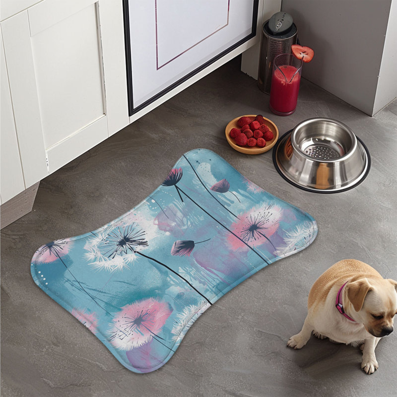Delicate Dandelion Designs - Tapis d'alimentation en os 1 pièce
