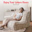 Fauteuil à billes Barry pour adultes, fauteuil de compression avec mousse à mémoire de forme, canapé paresseux en fausse fourrure pour le salon, la chambre à coucher, le dortoir, le foyer-566402249