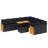  Garden Sofa Set Black