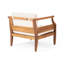 Ensemble de causeuse 4 places avec causeuse et table basse et fauteuil club Aston Outdoor Mid-Century