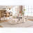 Boneless Curved Loveseat with 3 Pillows-324150824