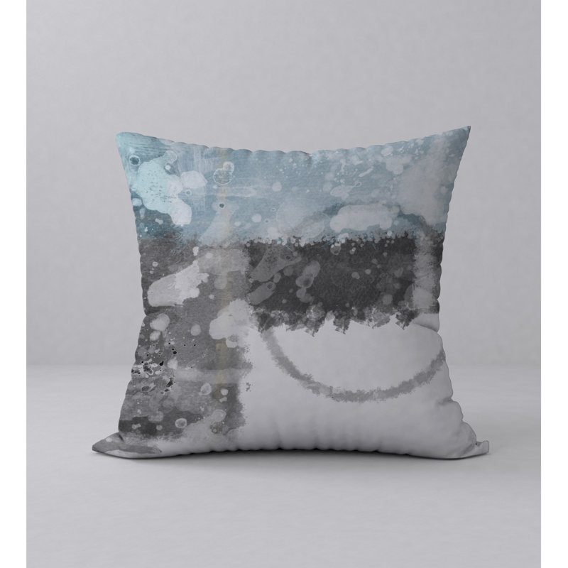 Abstract Throw Pillow, 18" H x 18" W