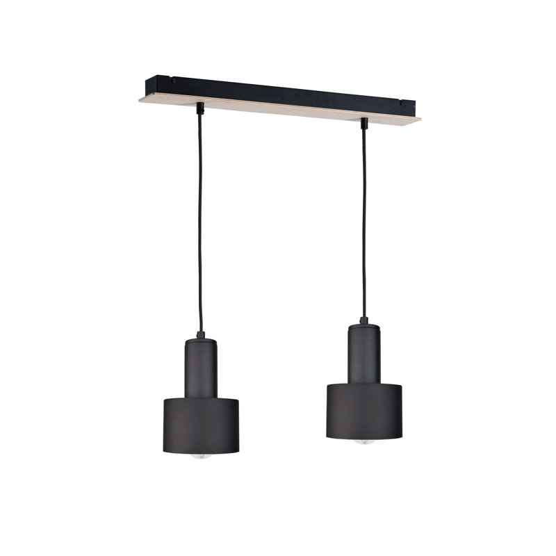 2 - Light Black Kitchen Island Pendant