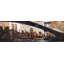 Coucher de soleil sur New York - pont, salon, impression encadrée-1277702232