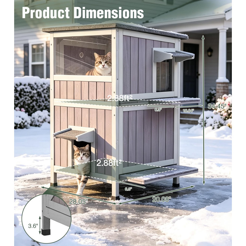 Maison d'extérieur pour chat Féral, Oui