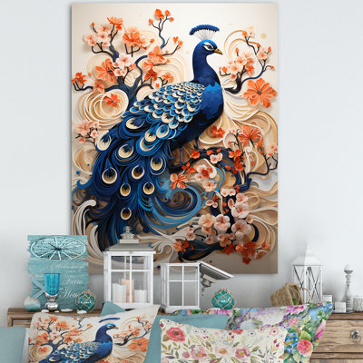 «Flower Colors Of The Peacock» sur toile