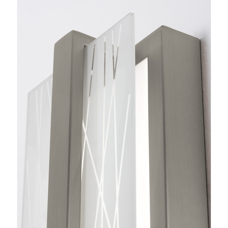 Applique murale à DEL 20 po Gallery - nickel satiné Gallery, 40 W, Nickel satiné