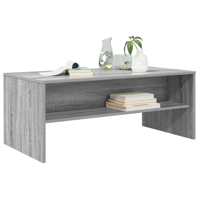 Coffee Table with Storage, Grey Sonoma