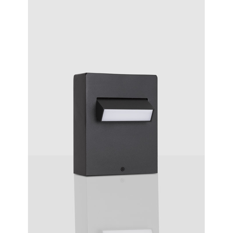 Black Integrated LED Outdoor Flush Mount