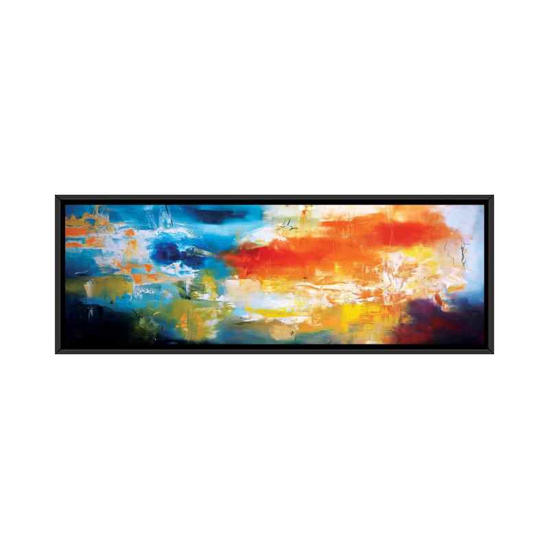Dualité, reproduction d'art sur toile tendue, H 12 po x l 36 po x P 1,5 po, Toile avec cadre noir