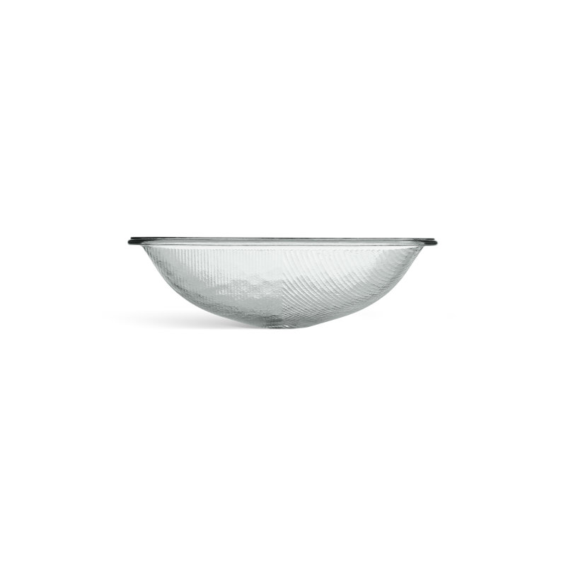 Yepsen Glass Undermount Bathroom Sink, Gray