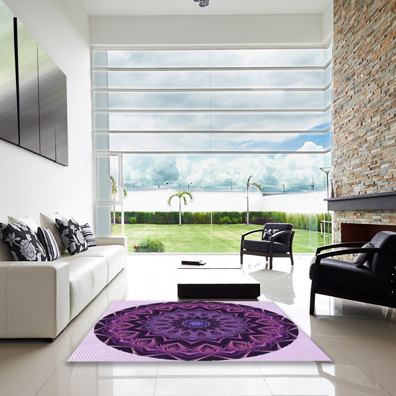 Chenille Washable Indoor Rug, Square 8'