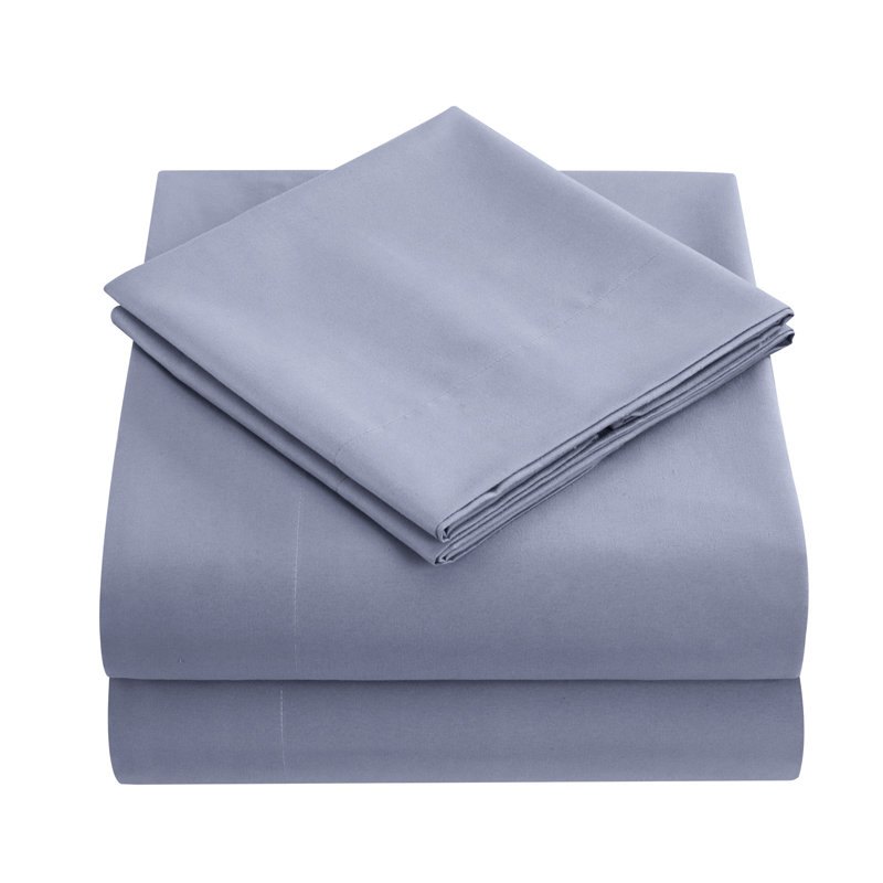 Ensemble de draps 4 pièces, Grand, Bleu foncé