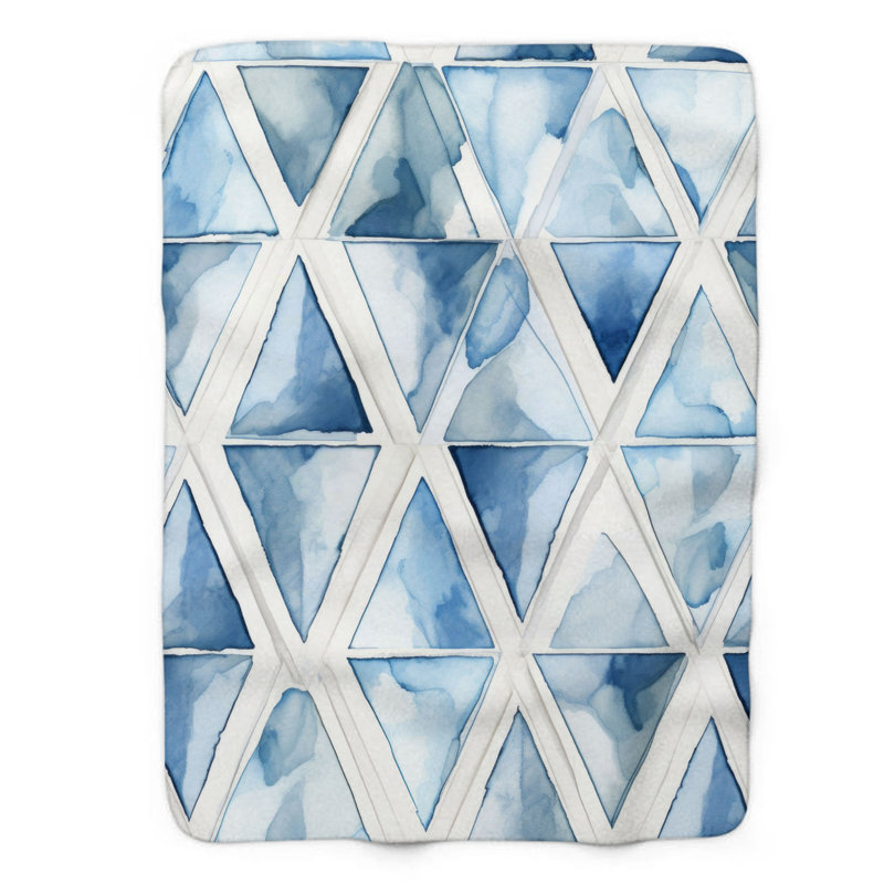 Couverture géométrique 1 pièce, L 60 po x L 80 po