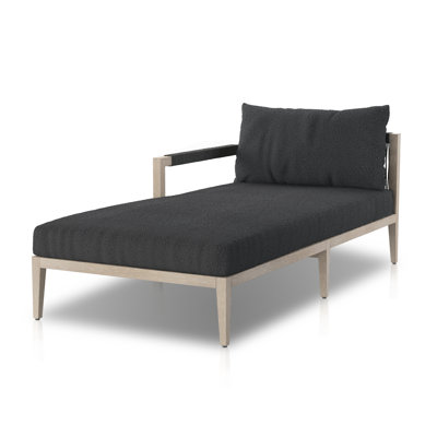 Kristine 33'' Outdoor Teak Chaise Lounge