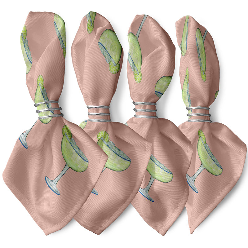 Ensemble de serviettes 4 pièces Josefien, Corail