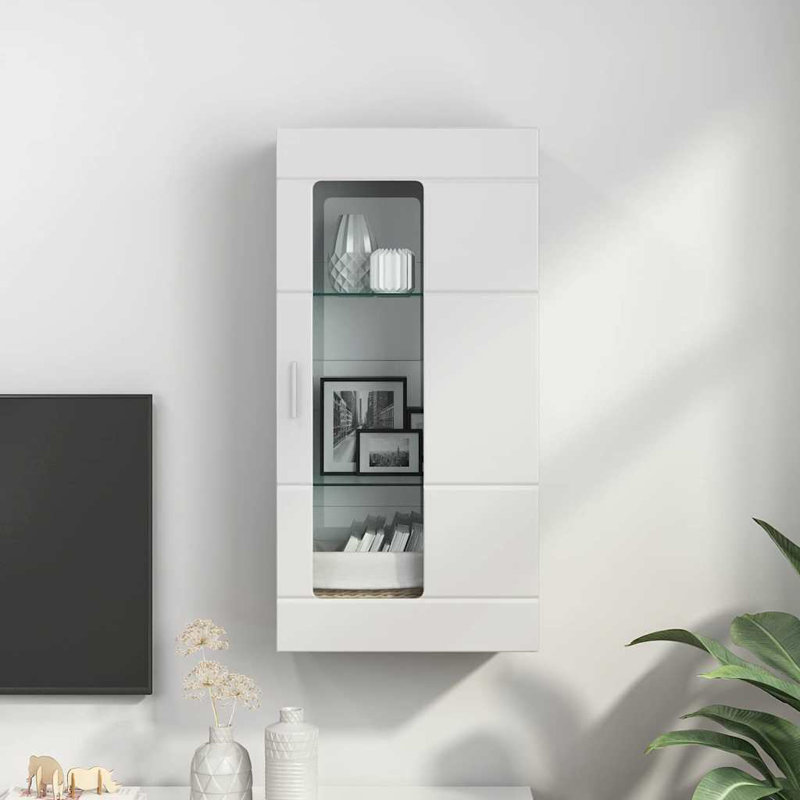 Rectangle Accent Cabinet, High Gloss White