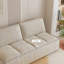 Canapé-lit causeuse 100% polyester beige-130165851