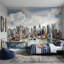 Papier peint orageux ciel nuageux-309246268-309246269