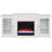 Walton 4 Shelf Electric Fireplace - Crystal Bead Firebox