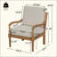 Acacia Luxe Outdoor Patio Chair With Cushions,Wooden Club Chairs With Fabric