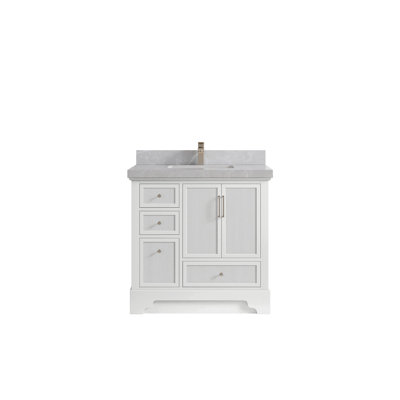 Meuble-lavabo simple 36 po avec plateau Alys