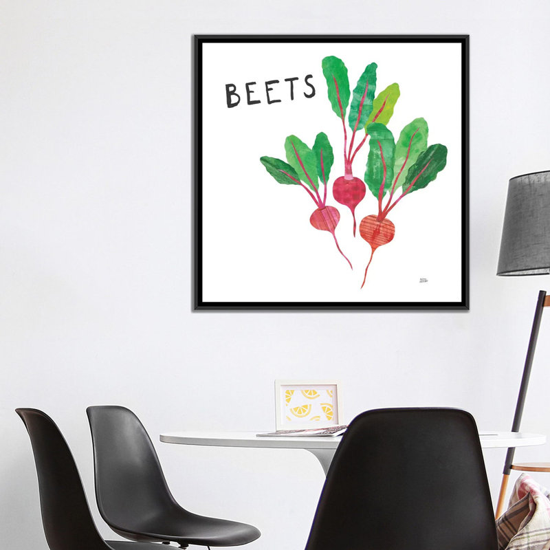 « cuisine prepour jardin v », impression sur toile, H 18 po x l 18 po x P 1,5 po, Toile avec cadre noir, Pas de tapis