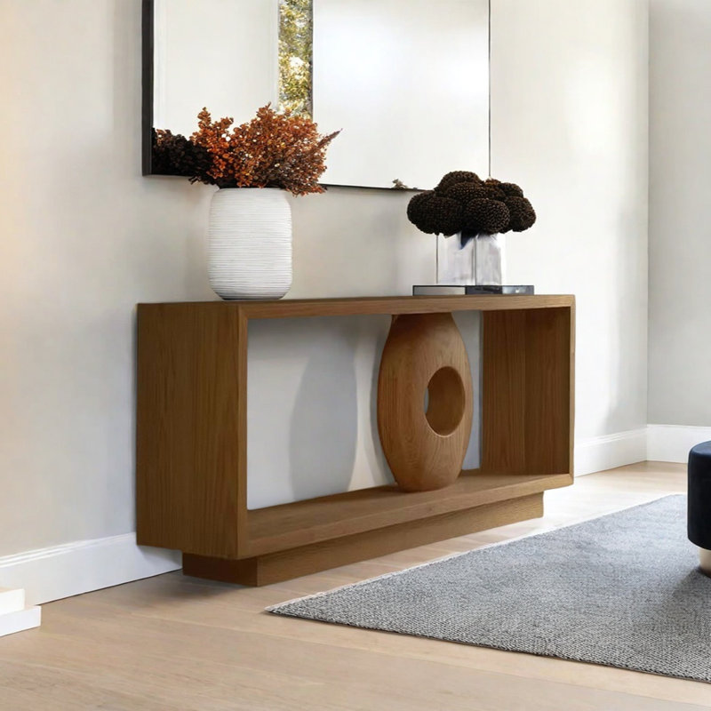 Console Modern Minimalist Art, Naturel, H 23,62 po x l 70,87 po x P 15,75 po