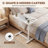 Height Adjustable C-shaped Flipping Portable Sofa Side Table-1215736917
