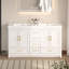 Meuble-lavabo blanc 60 po avec rangement